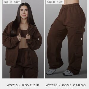 YoungLA Kove Zip Jacket and Cargo Joggers Set